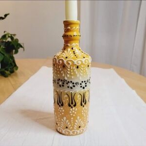 Vintage Ozen Turkish Ceramic Bottle